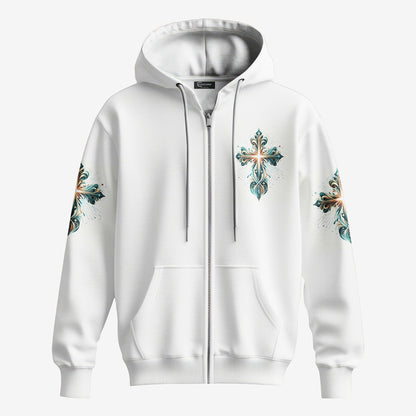 Faith in God & Prayer Zip Hoodie