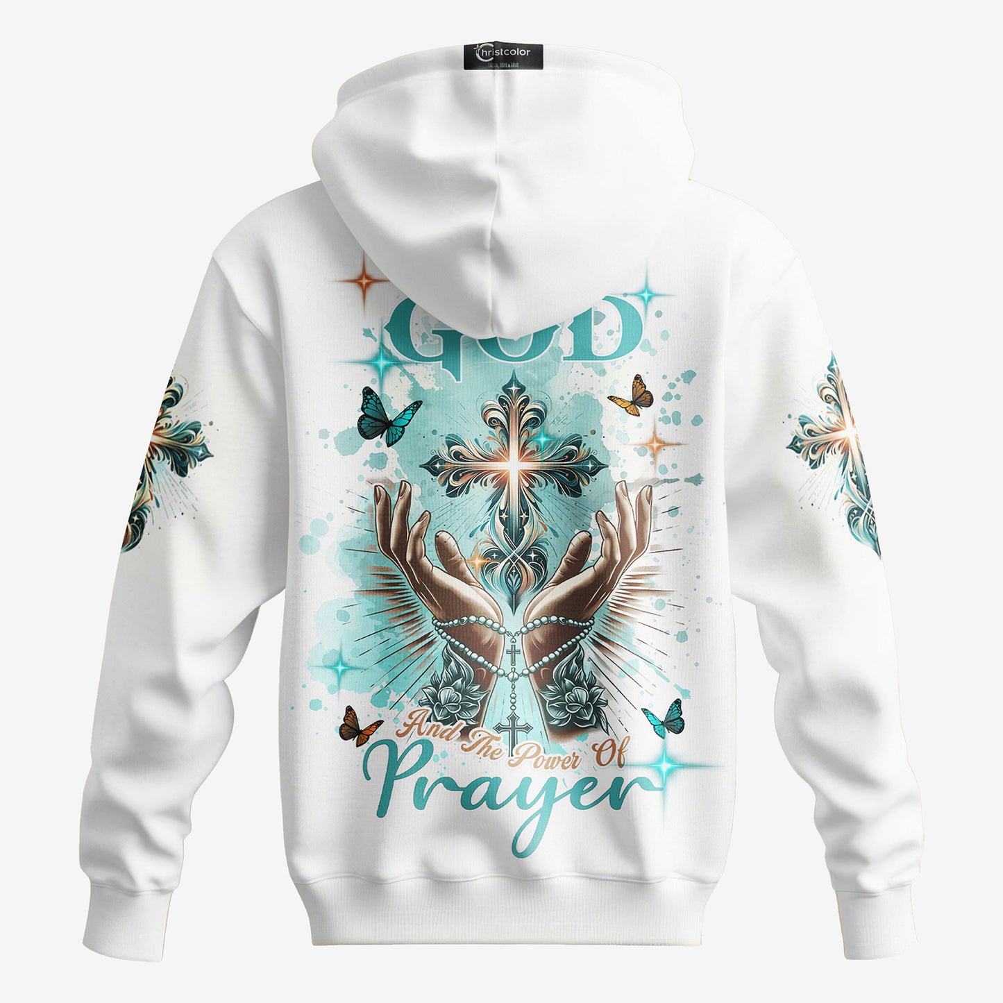 Faith in God & Prayer Zip Hoodie