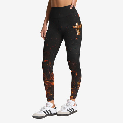 Baptized In Fire Sleek Leggings