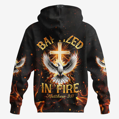 Baptized in Fire Zip Hoodie